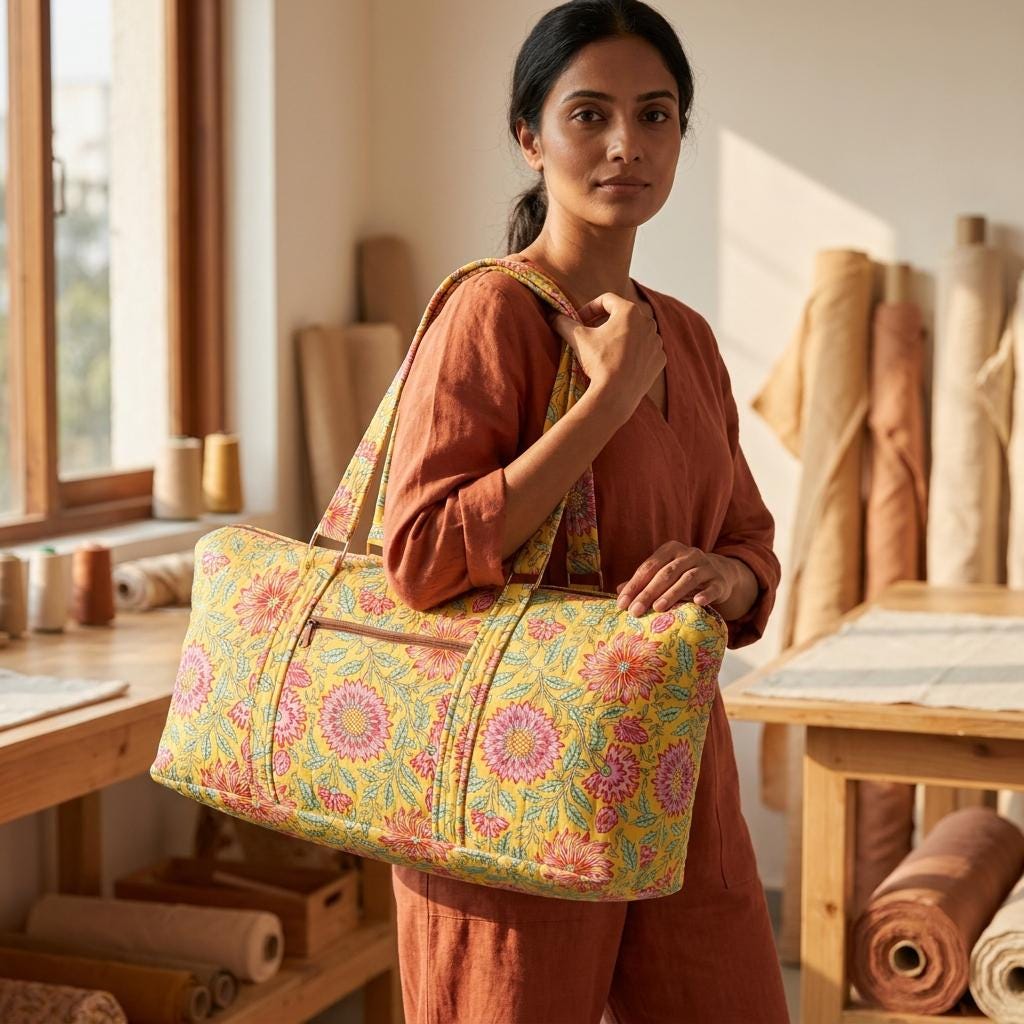 Yellow Chrysanthemum Quilted Cotton Yoga Mat Bag, Handcrafted Shoulder Carrier, Pink Floral Fitness Tote